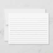 サマーレモンズユーカリブライダルシャワーレシピカード (裏面)