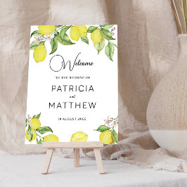 サマーレモンズ結婚ウェルカムのサイン ポスター