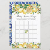 サマーレモンフローラ赤ちゃんシャワービンゴパーティーゲーム (正面/裏面)