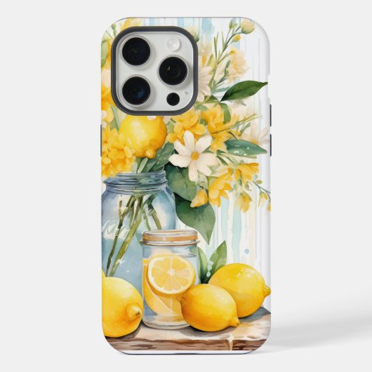 サマーレモンブラッサムジャー iPhoneケース (裏面)