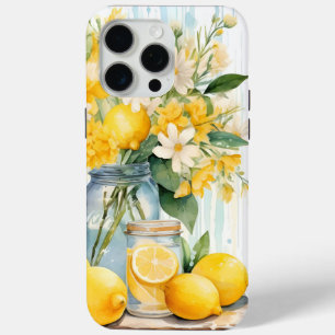 サマーレモンブロッサムジャー iPhone 15 PRO MAXケース