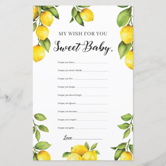 サマーレモンベビーの願い (正面)