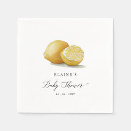 サマーレモンライムシトラスベビーシャワー スタンダードカクテルナプキン