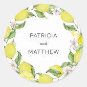 サマーレモン結婚ズ ラウンドシール (正面)