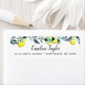 サマーレモン&ユーカリプトゥスブライトブライダルシャワー ラベル (インサイチュ)