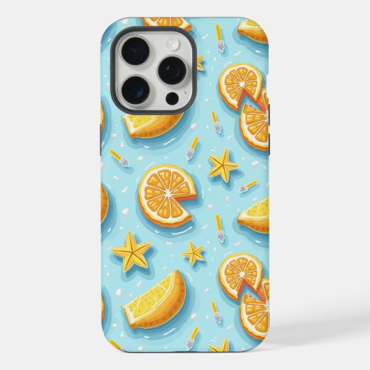 サマーレモンiPHONE 15 PROケース iPhoneケース (裏面)