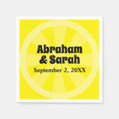 サマーレモ結婚ン スタンダードカクテルナプキン (正面)