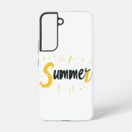 サマーロゴ - 夏のテキストデザイン SAMSUNG GALAXY S22ケース