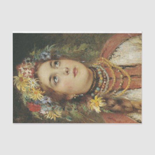 サマーロシアのガーランドの美しい 薄葉紙 (正面)