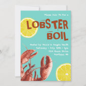 サマーロブスターボイルパーティーアクア 招待状 (正面)
