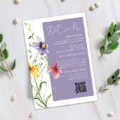 サマーロマンチックフローラスタイリッシュ結婚牧草地 エンクロージャーカード