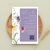 サマーロマンチックフローラスタイリッシュ結婚牧草地 エンクロージャーカード