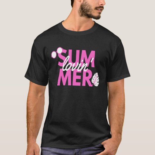 サマーロヴィンビーチウェアおもしろい Tシャツ (正面)