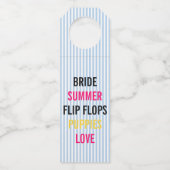 サマーロヴィンブライド&カンパニーシャワーブライダルパーティ ボトルネックタグ (正面)