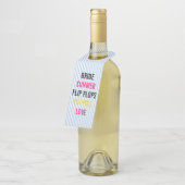 サマーロヴィンブライド&カンパニーシャワーブライダルパーティ ボトルネックタグ (アングル)