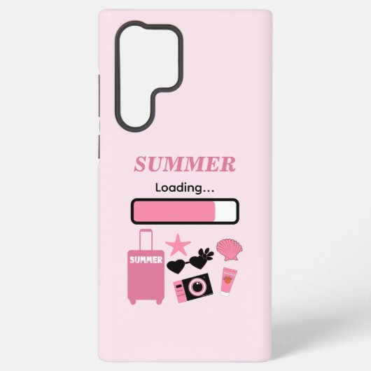 サマーローディング ピンク SAMSUNG GALAXYケース (裏面)