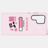 サマーローディング ピンク SAMSUNG GALAXYケース (裏面横)