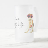 サマーワイヤキツネテリア フロストグラスビールジョッキ (正面右)