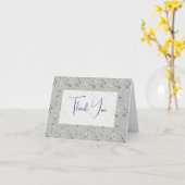 サマーワイルドフラワーありがとう カード (黄色い花)