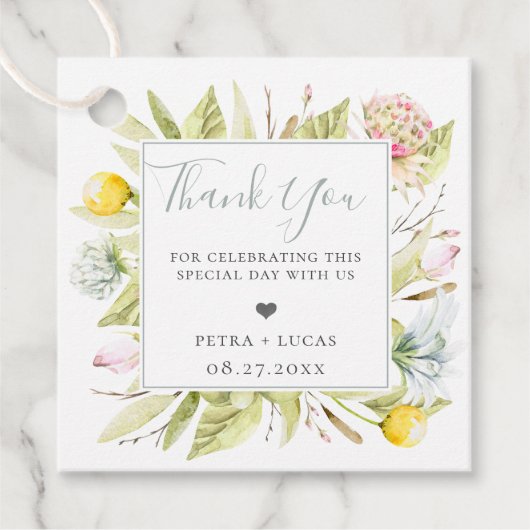 サマーワイルドフラワーありがとう フェイバータグ (正面)