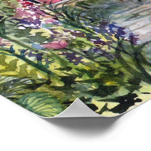 サマーワイルドフラワーイングリッシュガーデンinヨーク ポスター (角)