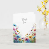 サマーワイルドフラワーイン開花春花 カード (黄色い花)