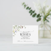 サマーワイルドフラワーウォーターブライダルシャワーゲーム エンクロージャーカード (スタンド正面)