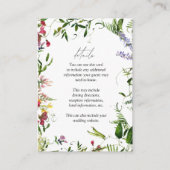 サマーワイルドフラワーウォーター結婚カラーの詳細 エンクロージャーカード (正面)