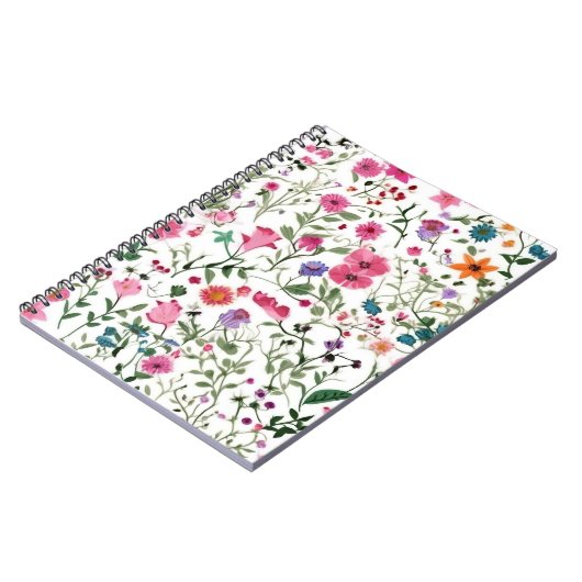 サマーワイルドフラワーガーデン ノートブック (左側)