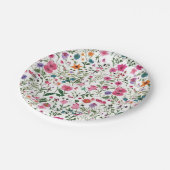 サマーワイルドフラワーガーデン ペーパープレート (アングル)