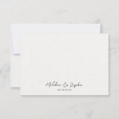 サマーワイルドフラワーグリーン&オレンジ 出欠カード (裏面)