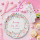 サマーワイルドフラワーズフローラベビーシャワー ペーパープレート (パーティー)