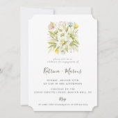 サマーワイルドフラワーズ婚約パーティ 招待状 (正面)