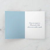 サマーワイルドフラワーズ悔やみや弔慰 カード (内部)