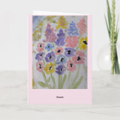 サマーワイルドフラワーズ誕生日 カード (裏面)