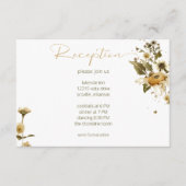 サマーワイルドフラワーズ&デイジー披露宴結婚ズ エンクロージャーカード (正面)