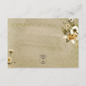 サマーワイルドフラワーズ&デイジー披露宴結婚ズ エンクロージャーカード (裏面)