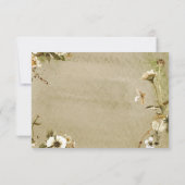 サマーワイルドフラワーズ&デイジー結婚ズスリーディナー 出欠カード (裏面)