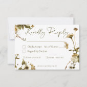 サマーワイルドフラワーズ&デイジー結婚ズ2ディナー 出欠カード (正面)