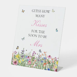 サマーワイルドフラワーズ&蝶の推測キス 台座サイン