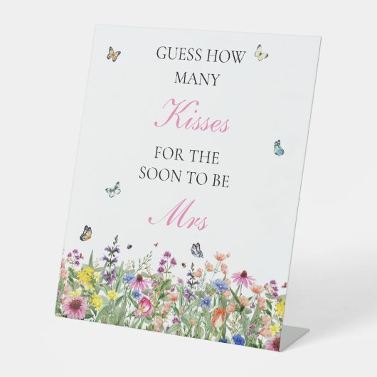 サマーワイルドフラワーズ&蝶の推測キス 台座サイン (正面)