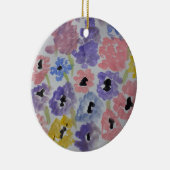 サマーワイルドフラワーセラミック装飾 セラミックオーナメント (右)