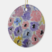 サマーワイルドフラワーセラミック装飾 セラミックオーナメント (左)