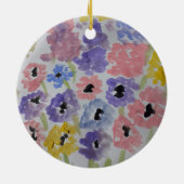 サマーワイルドフラワーセラミック装飾 セラミックオーナメント (裏面)