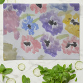 サマーワイルドフラワーティータオル キッチンタオル (折り畳み)