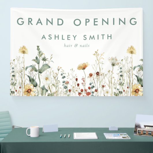 サマーワイルドフラワーフィールドグランドオープン 横断幕 (トレードショー)