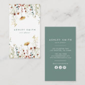 サマーワイルドフラワーフィールドソーシャルメディア 名刺 (正面/裏面)