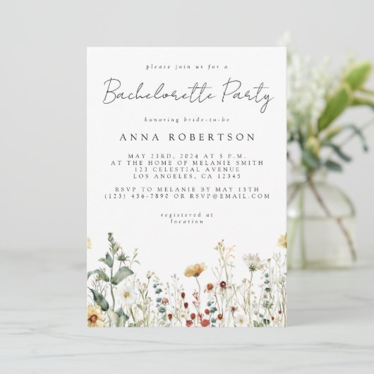 サマーワイルドフラワーフィールドバチェロレッテ 招待状 (スタンド正面)