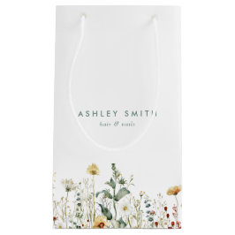 サマーワイルドフラワーフィールドビジネス スモールペーパーバッグ