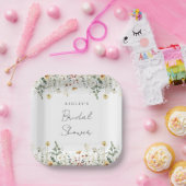 サマーワイルドフラワーフィールドブライダルシャワー ペーパープレート (パーティー)